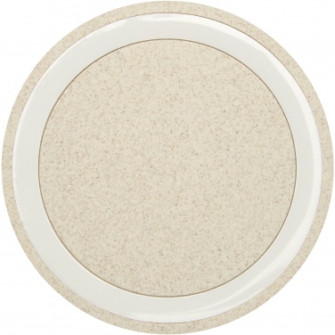 Logotrade Logogeschenke das Foto: Naka kabelloses 5W Ladepad aus Weizenstroh