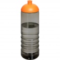 H2O Active® Eco Treble 750 ml Sportflasche mit Stülpdeckel, Anthrazit / Orange