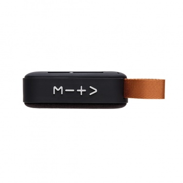 Logotrade Firmengeschenke das Foto: Lautsprecher mit Stoffbezug