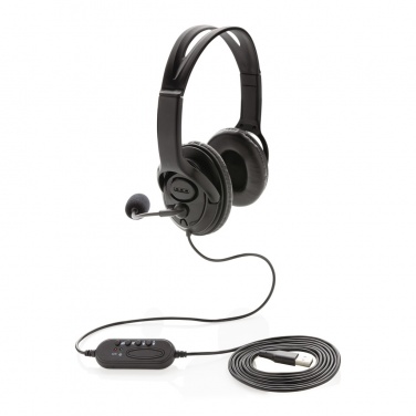 Logotrade Werbeartikel das Foto: Over-Ear Headset mit Kabel