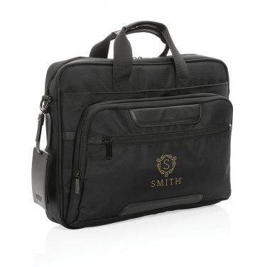 Logotrade Geschäftsgeschenke das Foto: Swiss Peak AWARE™ RPET Voyager 15.6" Laptop-Tasche