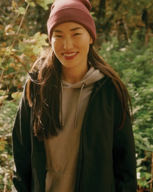 Logotrade Geschäftsgeschenke das Foto: Iqoniq Makalu Damen Softshelljacke aus recyceltem Polyester