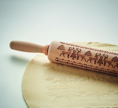 Logotrade Logogeschenke das Foto: Teigrolle für Weihnachtsgebäck