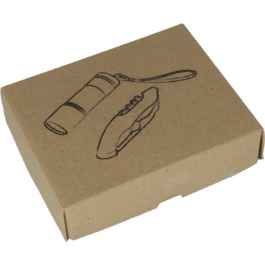 Logotrade Firmengeschenke das Foto: Set Taschenlampe und Taschenmesser DOVER