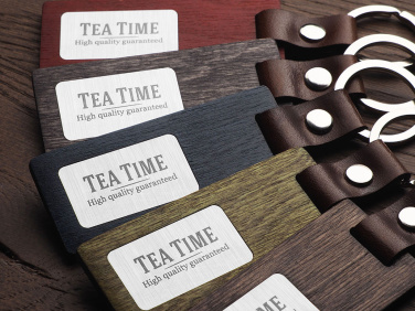 Logotrade Werbegeschenke das Foto: Schlüsselanhänger aus Holz 1853121