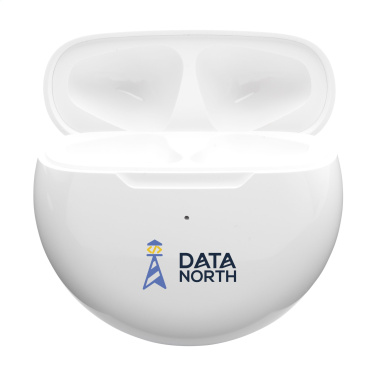 Logotrade Werbegeschenke das Foto: Kabellose Calypso RCS-Ohrhörer aus recyceltem Material