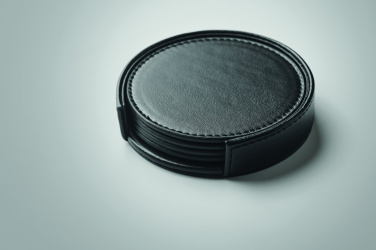 Logotrade Firmengeschenke das Foto: Untersetzer-Set PU