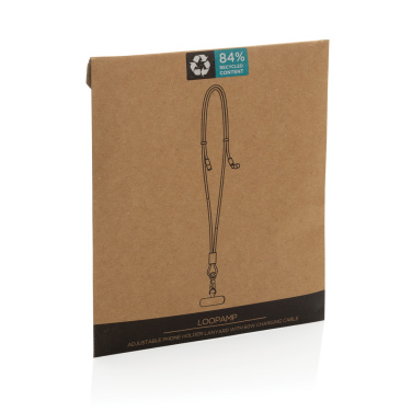 Logotrade Werbegeschenke das Foto: LoopAmp verstellbares 60W Telefonkabel aus RCS rPET