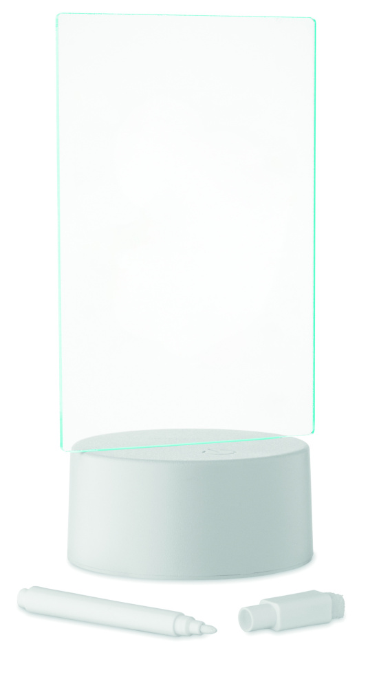 Logotrade Firmengeschenke das Foto: Memoboard mit LED-Beleuchtung