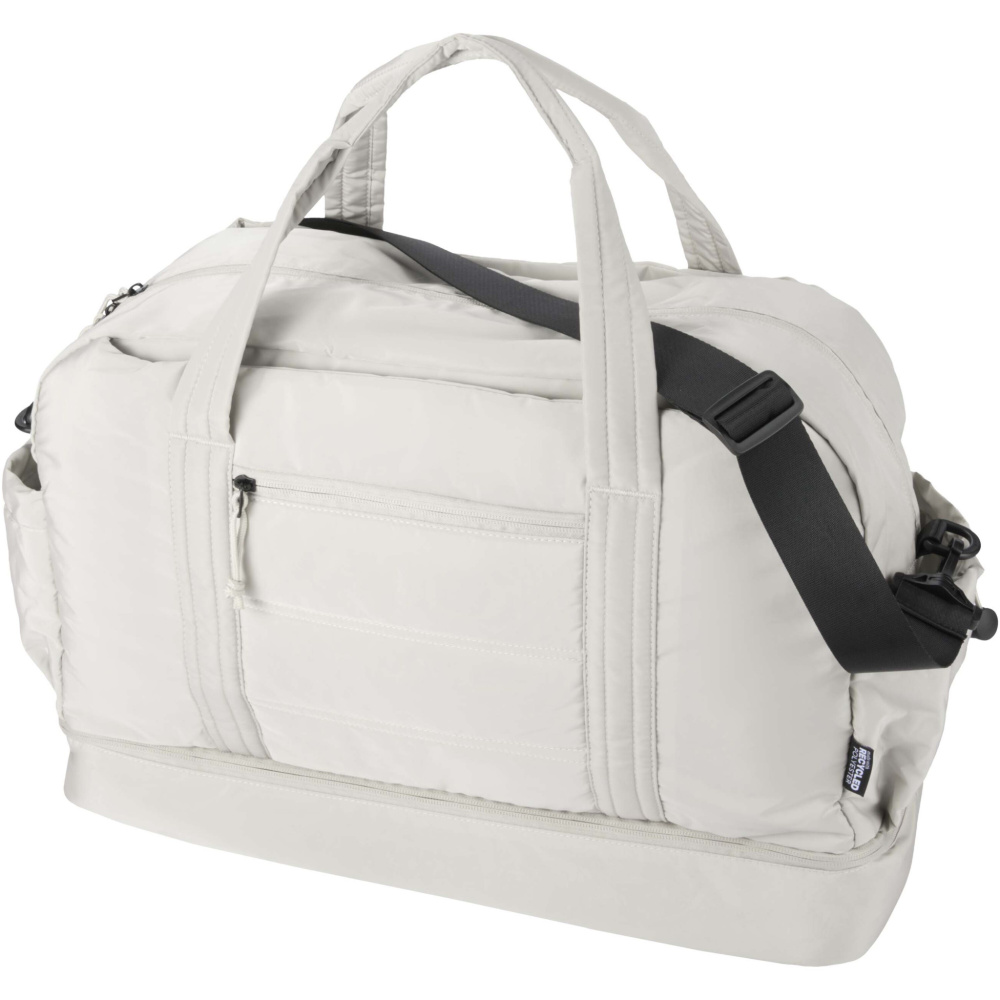 Logotrade Logogeschenke das Foto: Puffer GRS recycelte Reisetasche mit isoliertem Boden 30L
