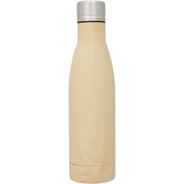 Logo trade promotional gift photo of: Vasa 500 ml wood-look copper vacuum insulated bottle
