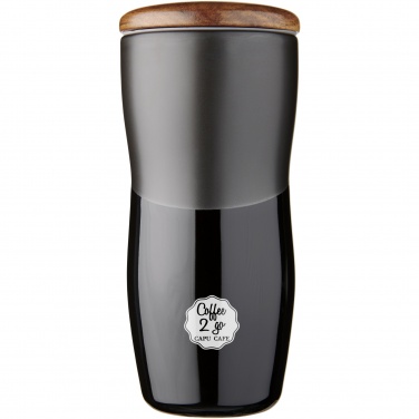 Logotrade corporate gift image of: Double-walled ceramic tumbler Reno 370 ml