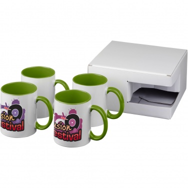 Logo trade promotional product photo of: Ceramic sublimation mug 4-pieces gift set