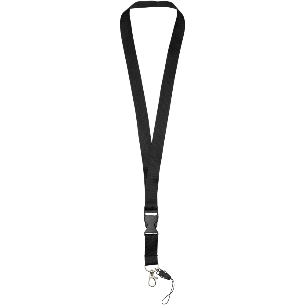 Logotrade promotional item image of: Sagan phone holder lanyard with detachable buckle