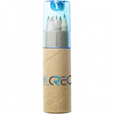 Logo trade advertising products picture of: Kram 6-piece coloured pencil set