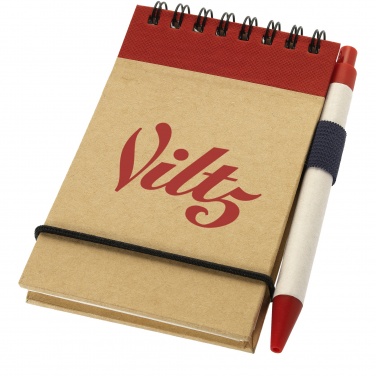 Logotrade advertising product image of: Zuse A7 recycled jotter notepad with pen
