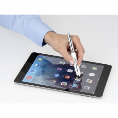 Logo trade promotional giveaways picture of: Xenon stylus ballpoint pen with LED light