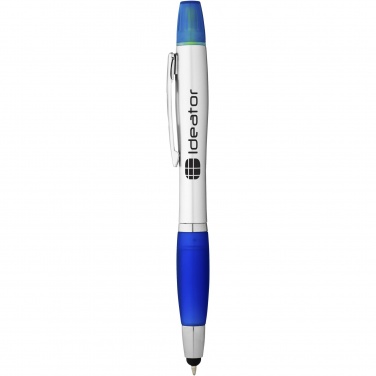 Logo trade advertising products picture of: Nash stylus ballpoint pen and highlighter