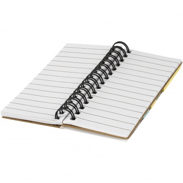 Logo trade corporate gifts picture of: Spinner spiral notebook with coloured sticky notes