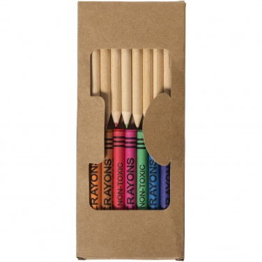 Logotrade advertising product image of: Lucky 19-piece coloured pencil and crayon set