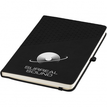 Logo trade promotional giveaways image of: Theta A5 hard cover notebook