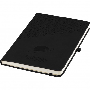 Logo trade corporate gifts image of: Theta A5 hard cover notebook