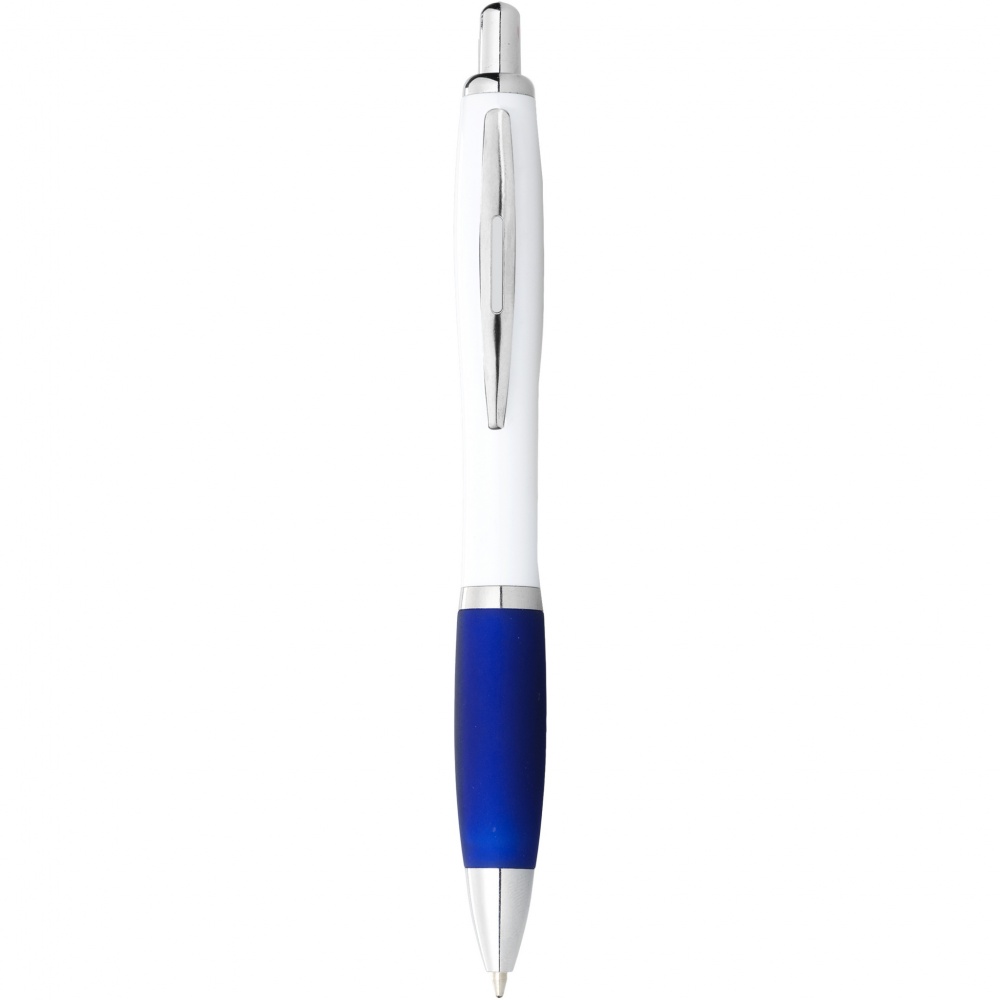 Logotrade promotional giveaways photo of: Nash ballpoint pen white barrel and coloured grip