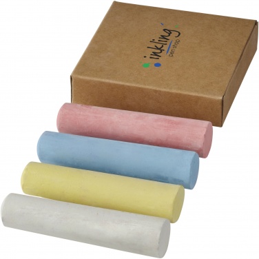 Logo trade promotional products picture of: Screech 4-piece chalk set