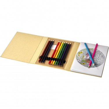 Logotrade promotional item image of: Pablo colouring set with drawing paper