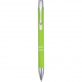 Moneta aluminium click ballpoint pen (blue ink), Lime