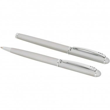 Logo trade promotional gifts picture of: Andante duo pen gift set