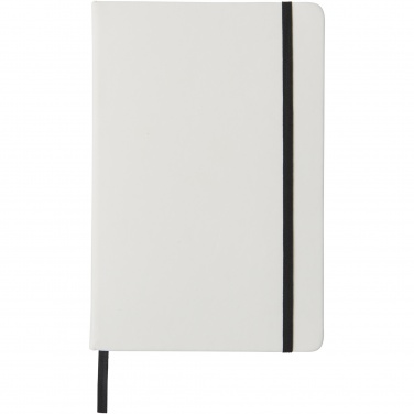 Logotrade business gifts photo of: Spectrum A5 white notebook with coloured strap