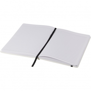 Logotrade promotional gifts photo of: Spectrum A5 white notebook with coloured strap