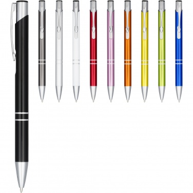 Logotrade advertising products photo of: Moneta anodized aluminium click ballpoint pen