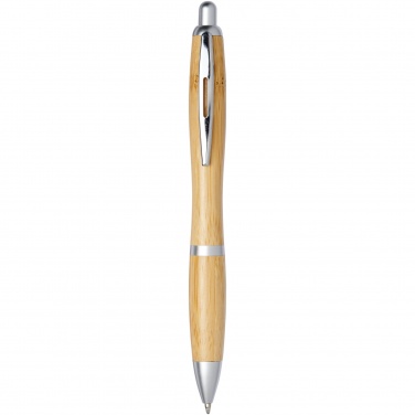 Logo trade promotional gift photo of: Nash bamboo ballpoint pen