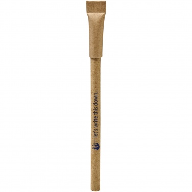 Logo trade promotional merchandise picture of: Asilah recycled paper ballpoint pen