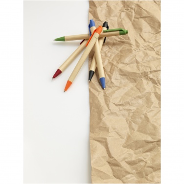 Logo trade promotional merchandise picture of: Berk recycled carton and corn plastic ballpoint pen