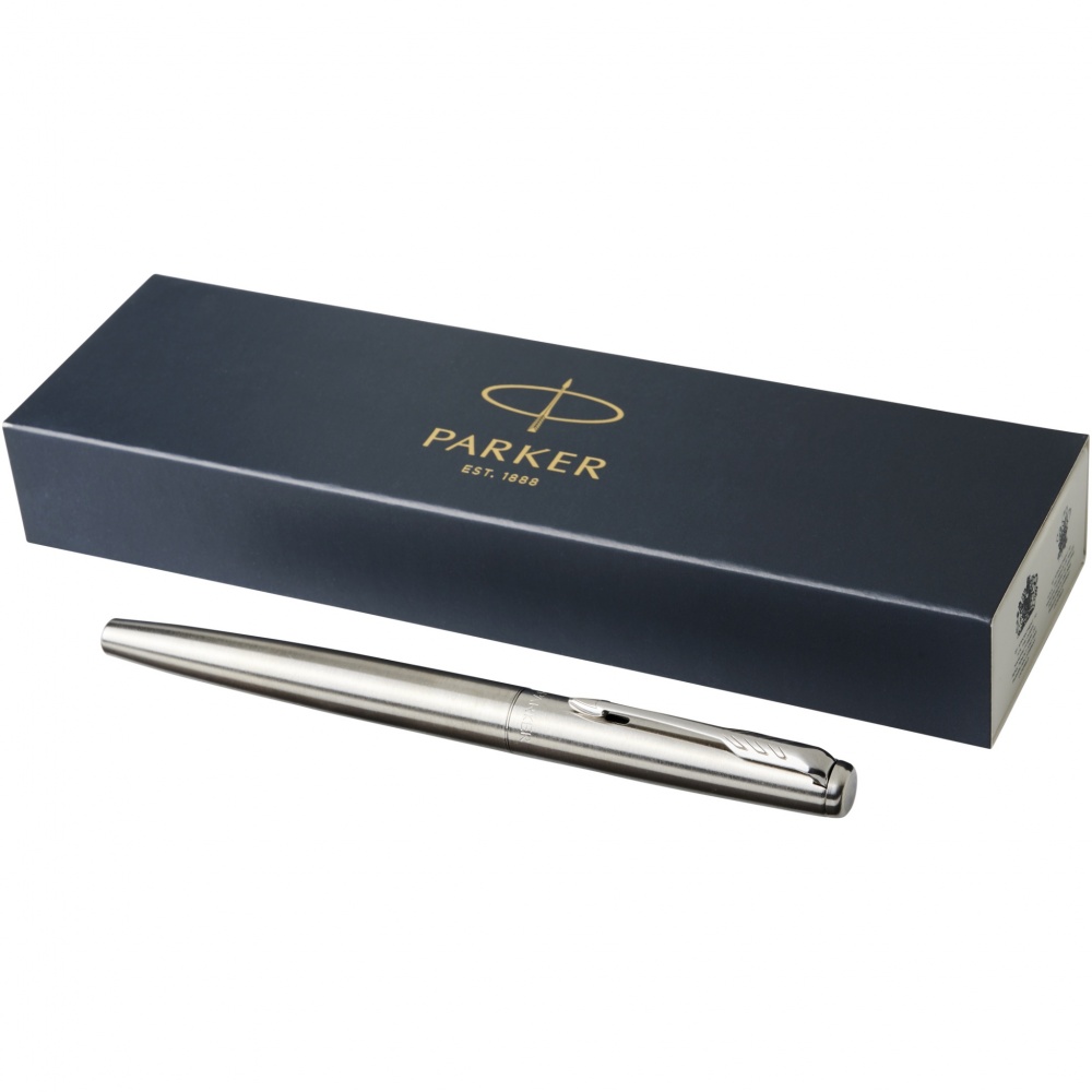 Logo trade promotional giveaways picture of: Parker Jotter stainless steel fountain pen