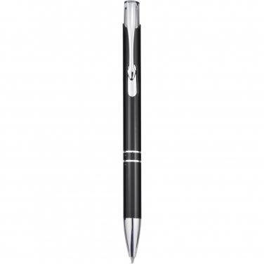 Logo trade promotional gifts picture of: Moneta aluminium click ballpoint pen (black ink)