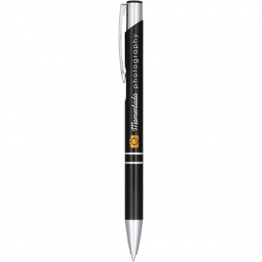 Logotrade promotional gift image of: Moneta anodized aluminium click ballpoint pen