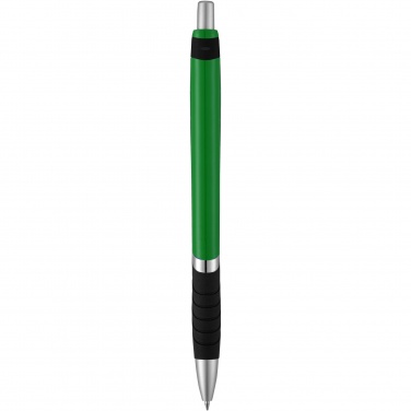 Logo trade promotional giveaways image of: Turbo ballpoint pen with rubber grip