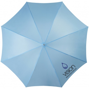 Logo trade promotional merchandise image of: Lisa 23" auto open umbrella with wooden handle