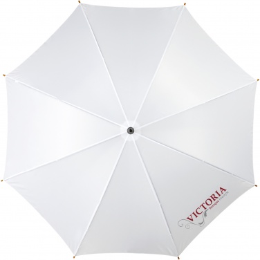Logo trade promotional gift photo of: Kyle 23" auto open umbrella wooden shaft and handle
