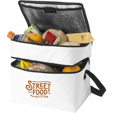 Logotrade promotional merchandise image of: Oslo 2-zippered compartments cooler bag 13L