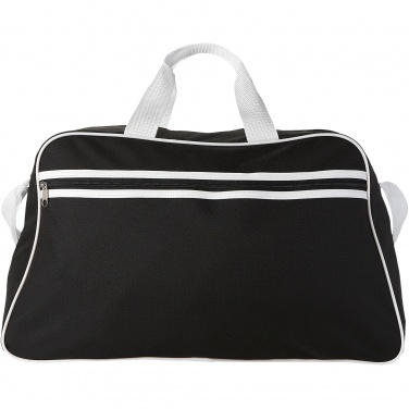Logo trade corporate gift photo of: San Jose 2-stripe sports duffel bag 30L