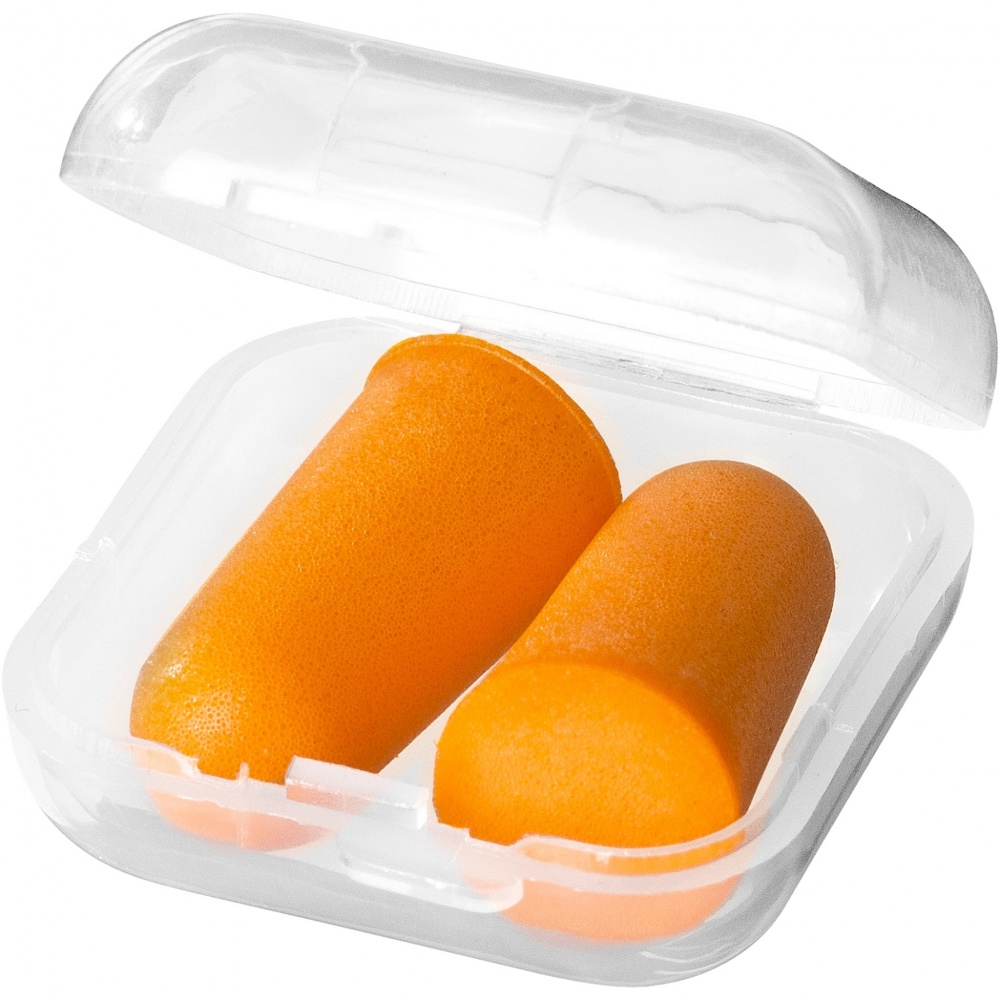 Logo trade promotional items image of: Serenity earplugs with travel case
