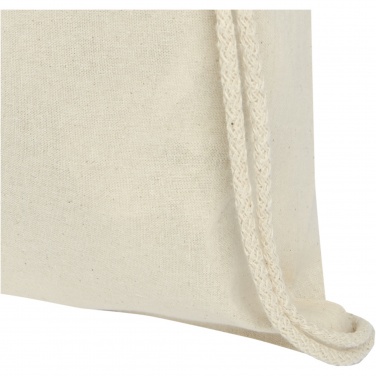 Logo trade business gift photo of: Oregon 100 g/m² cotton drawstring bag 5L