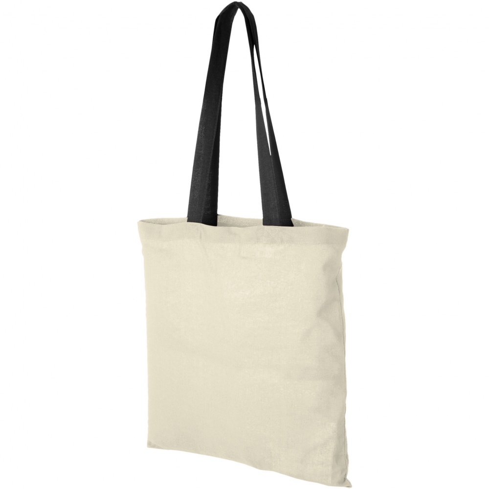 Logo trade promotional giveaway photo of: Nevada 100 g/m² cotton tote bag coloured handles 7L