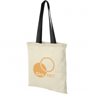 Logotrade advertising product image of: Nevada 100 g/m² cotton tote bag coloured handles 7L