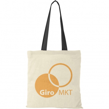 Logo trade promotional gift photo of: Nevada 100 g/m² cotton tote bag coloured handles 7L